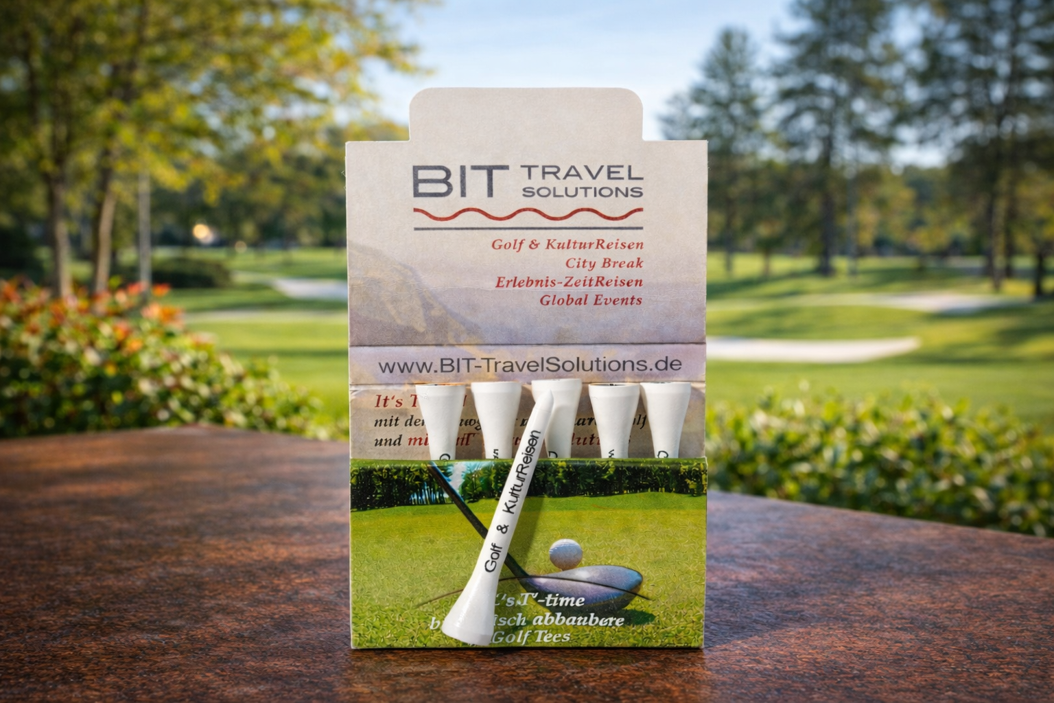 bit travel solutions golf matchbook open