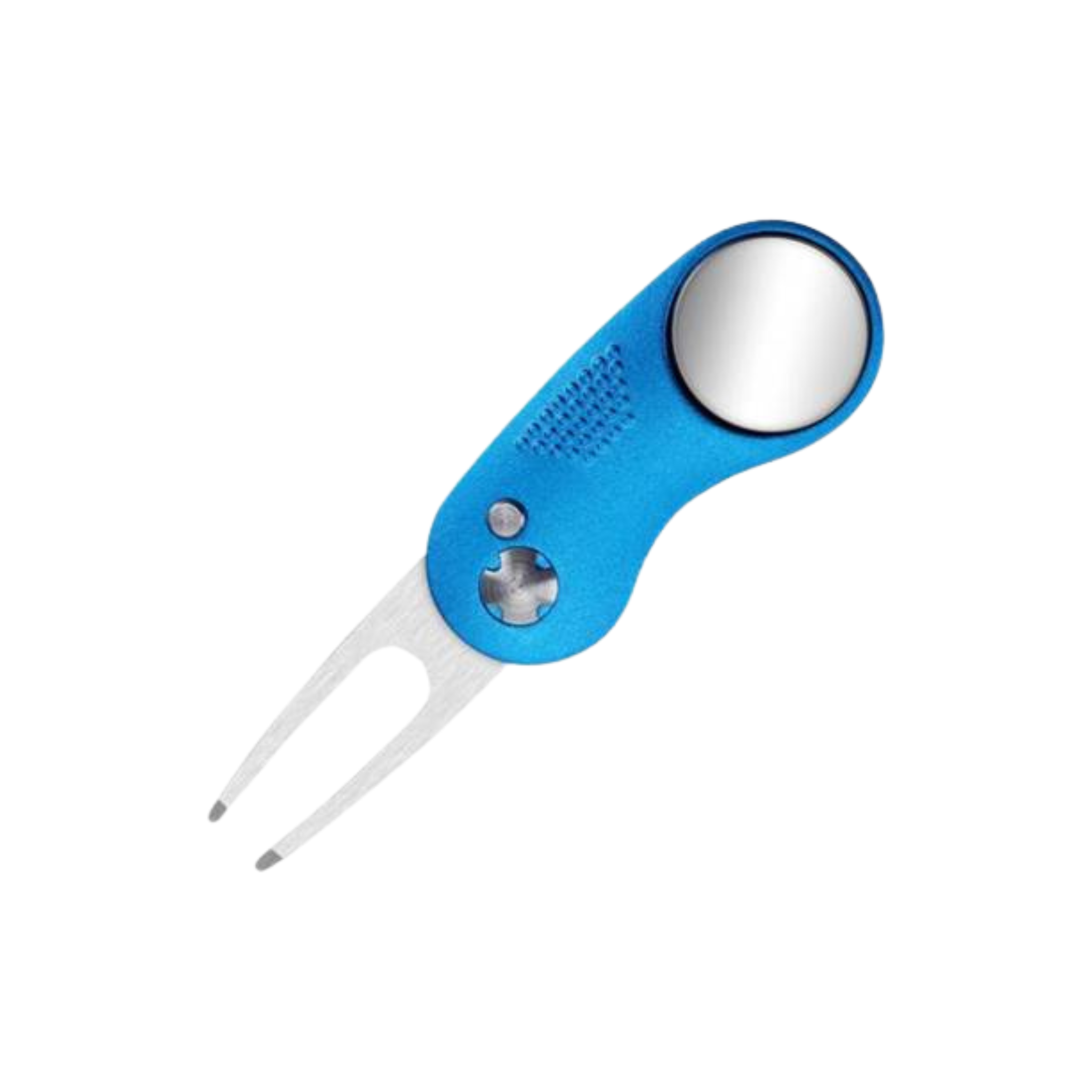 blue golf divot tool