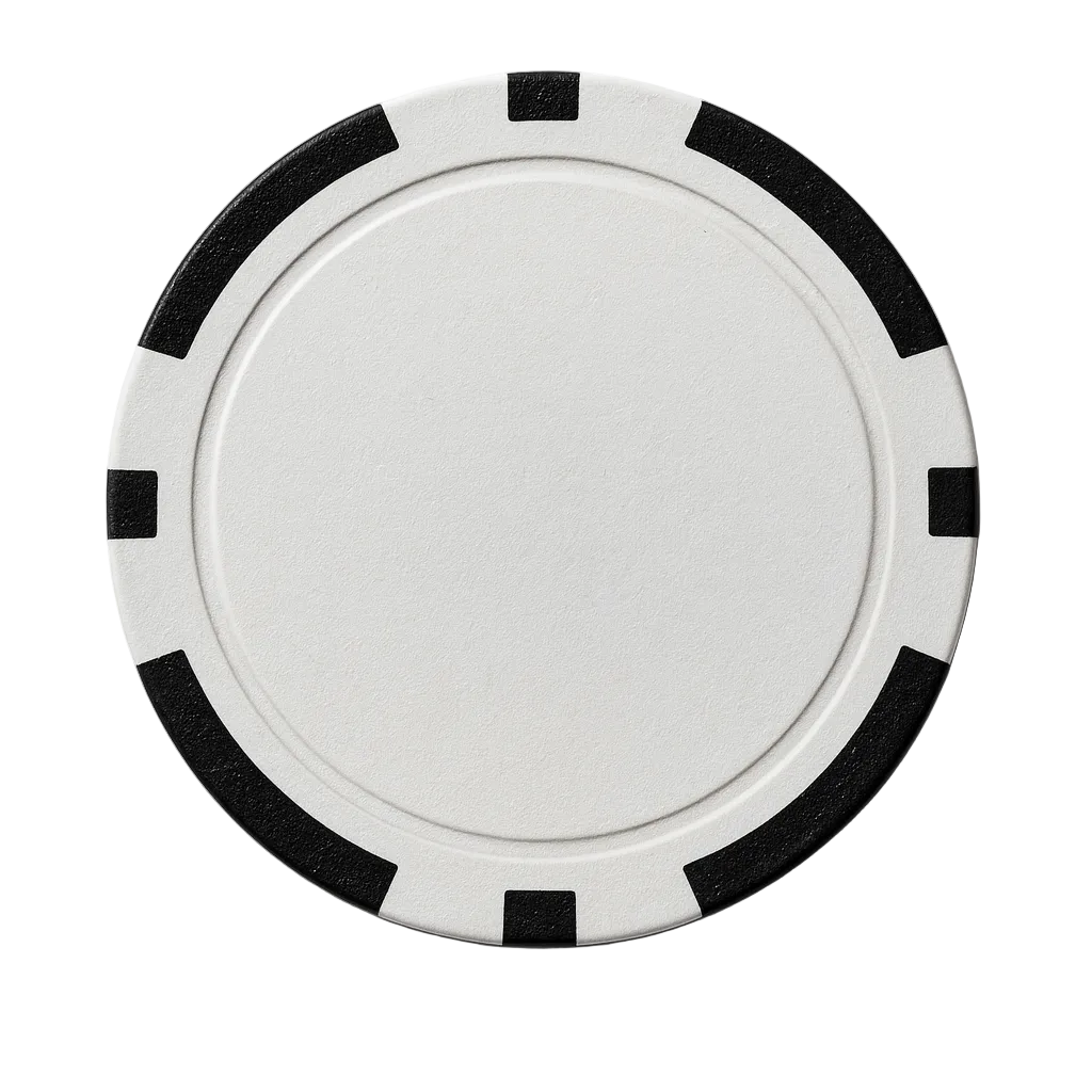 pokerchip golf ball marker with logo black