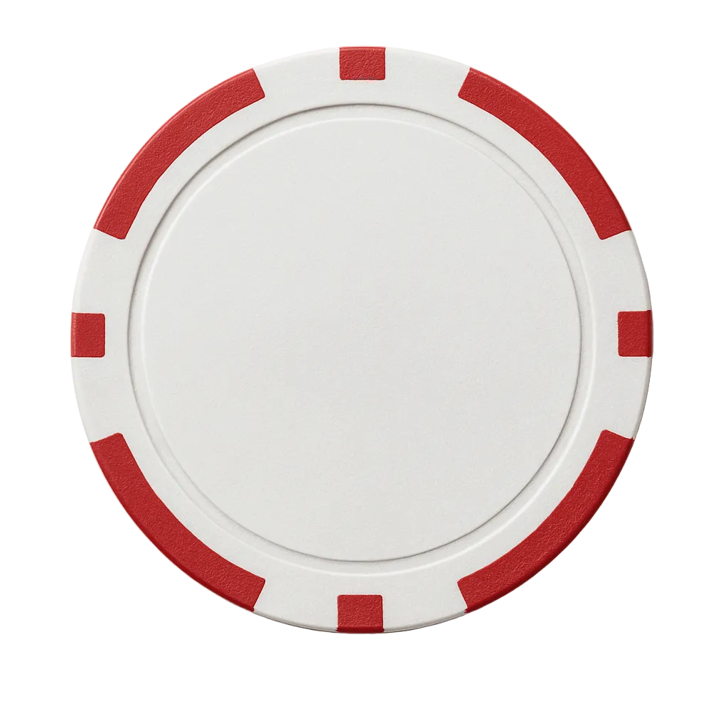 pokerchip golf ball marker with logo red
