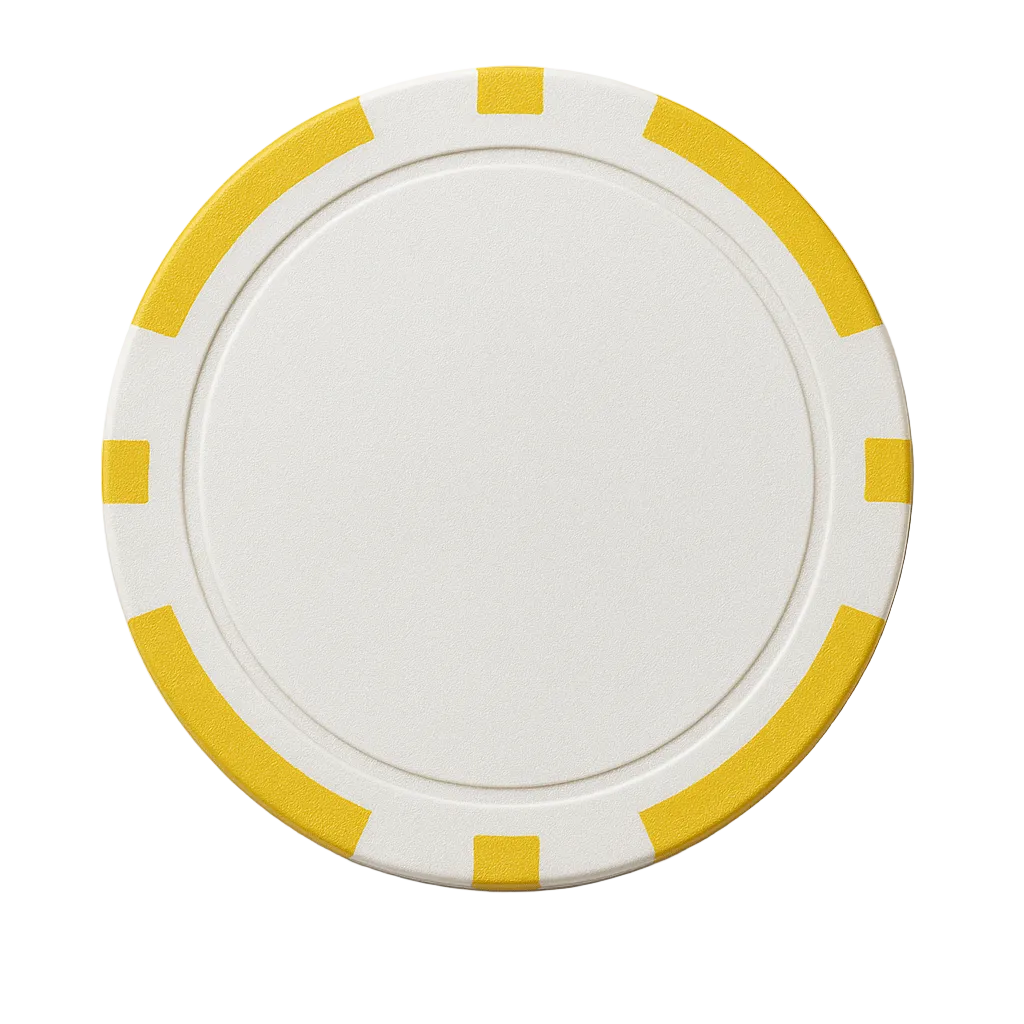 pokerchip golf ball marker with logo yellow